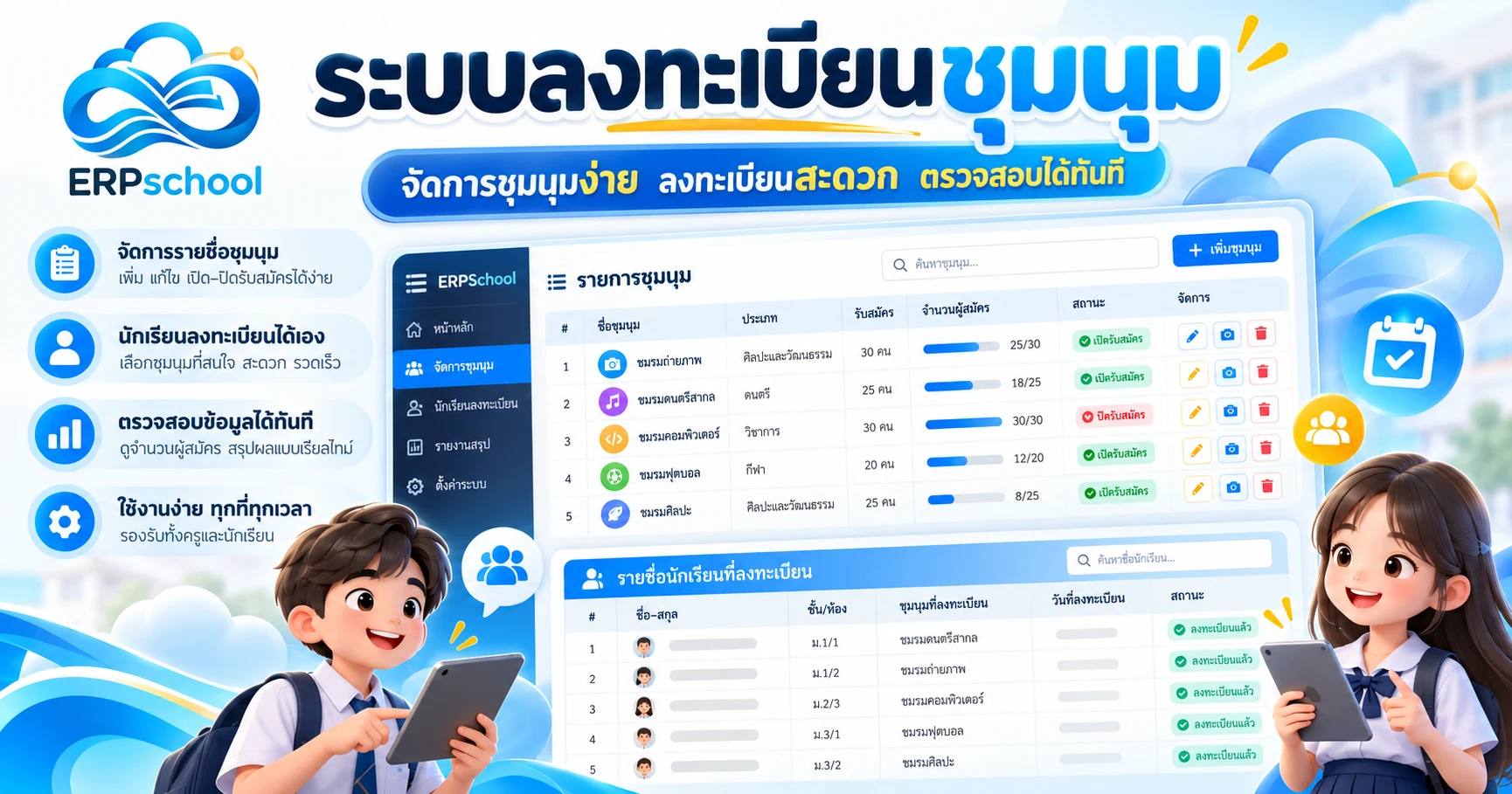 ระบบลงทะเบียนชุมนุม