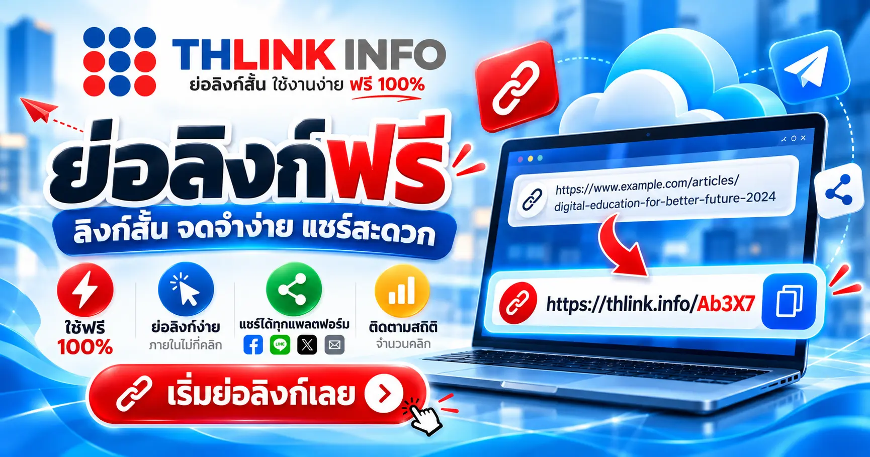 THLINK INFO ย่อลิงก์ฟรี